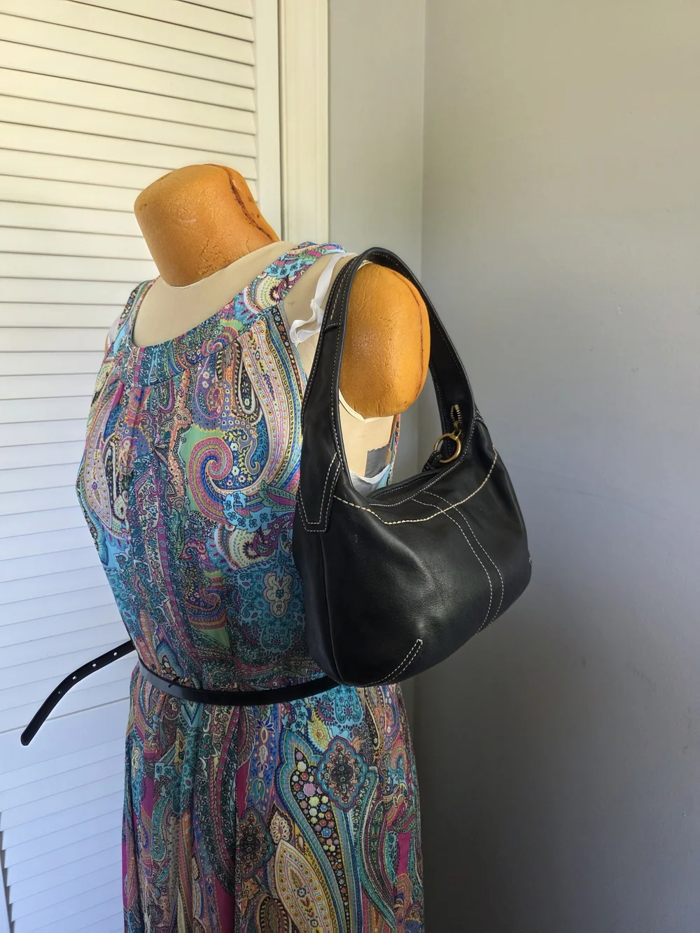 Coach 10739 Black Leather Mini Ergo Hobo Shoulder Bag Y2K - Picture 5 of 16